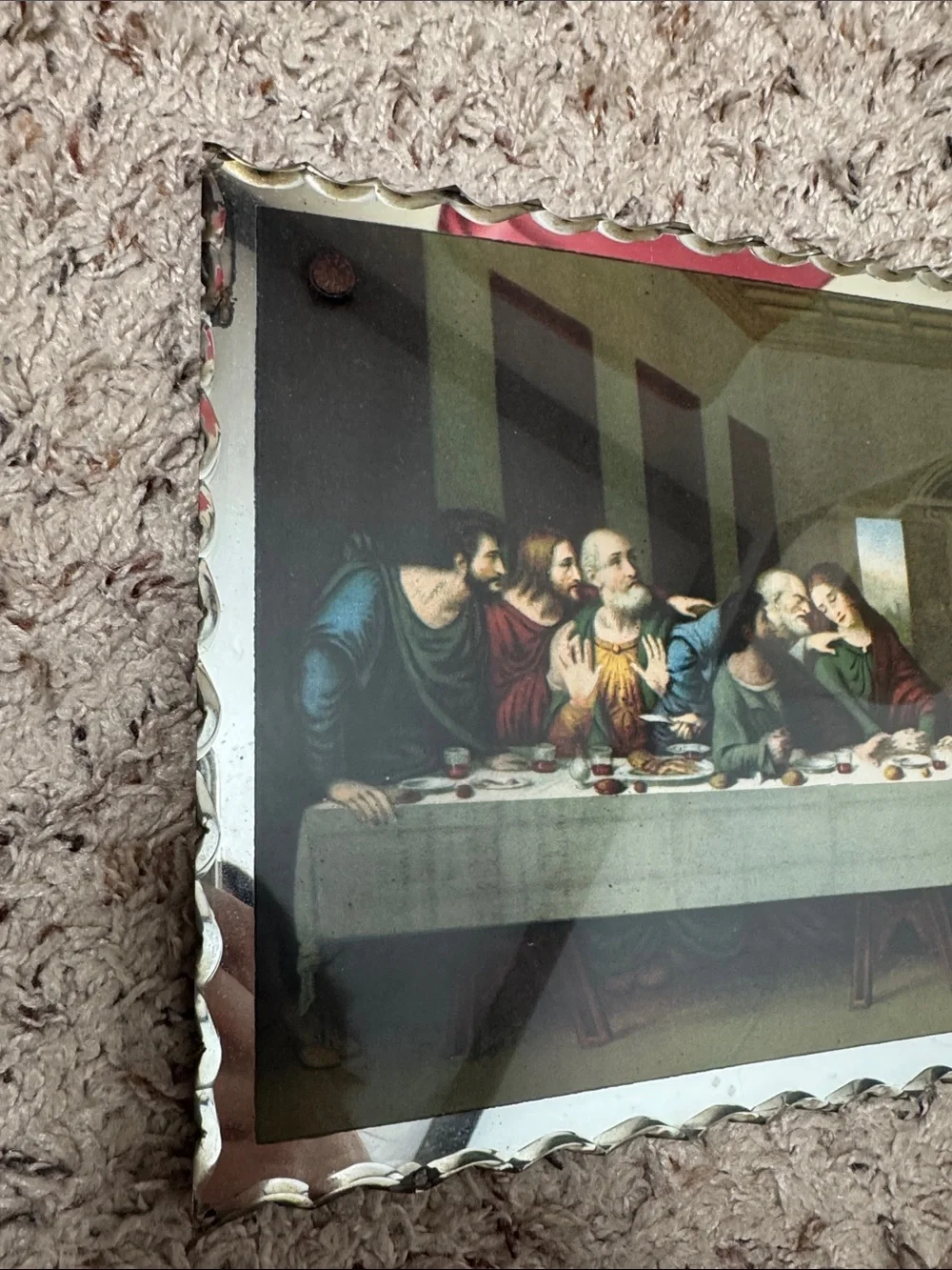 Vintage last supper mirror